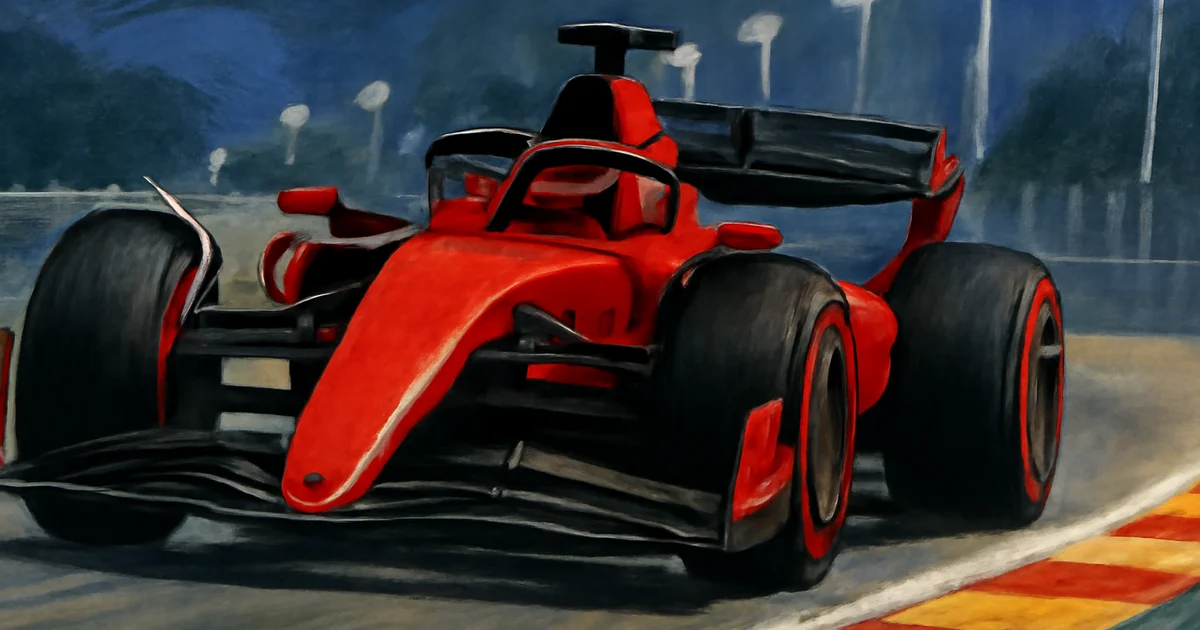 Charles Leclerc in Ferrari during Singapore F1 Grand Prix qualifying
