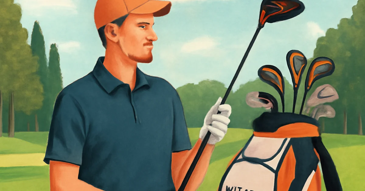 Justin Rose with McLaren Golf clubs at Wentworth