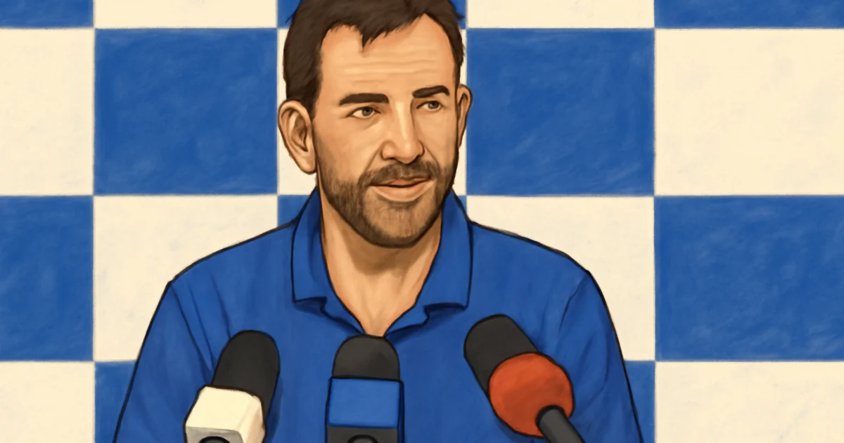 Jaymie Graham at North Melbourne press conference after being named AFL coach